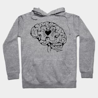 Brain love puzzle Hoodie